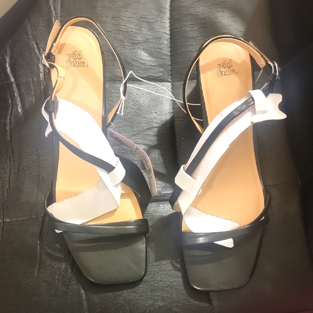 Wild Fable Black Strappy Sandals